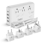 Ceptics Travel Voltage Converter with USB-C Ports