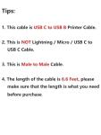 USB B to USB C Printer Cable by CableCreation