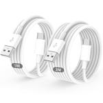 2-Pack USB-C Fast Charging Cables for Devices