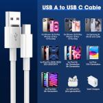 2-Pack USB-C Fast Charging Cables for Devices
