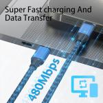 3 Pack 6FT USB-C Fast Charging Cable