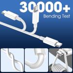 2-Pack USB-C Fast Charging Cables for Devices