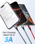 RAVIAD 3-Pack 2M USB-C Fast Charging Cables