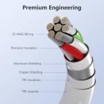 60W USB-C to USB-C Fast Charge Cable 4-Pack