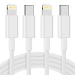 Nebite 2-Pack USB C to Lightning Braided Cable