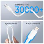 Nebite 2-Pack USB C to Lightning Braided Cable