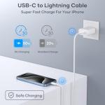 Nebite 2-Pack USB C to Lightning Braided Cable