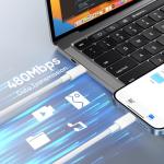 Nebite 2-Pack USB C to Lightning Braided Cable