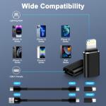 USB C to Lightning Adapter - 2 Pack