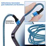 2 in 1 Nylon Braided USB-C and Lightning Cable