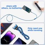 2 in 1 Nylon Braided USB-C and Lightning Cable