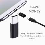 2-Pack Micro USB to USB-C Adapter