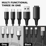 3A 3-in-1 Fast Charging Cable - 2 Pack