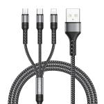 RAVIAD 3-in-1 Nylon Braided Multi Charger Cable