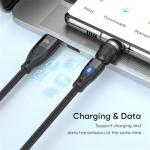 Magnetic USB-C Charging Cable with 540° Rotation