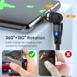 Magnetic USB-C Charging Cable with 540° Rotation