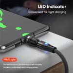 Magnetic USB-C Charging Cable with 540° Rotation