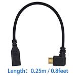 Maxhood 90° Micro USB to USB-C Adapter Cable