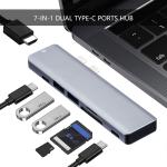 7-in-1 Dual Type-C USB-C Hub