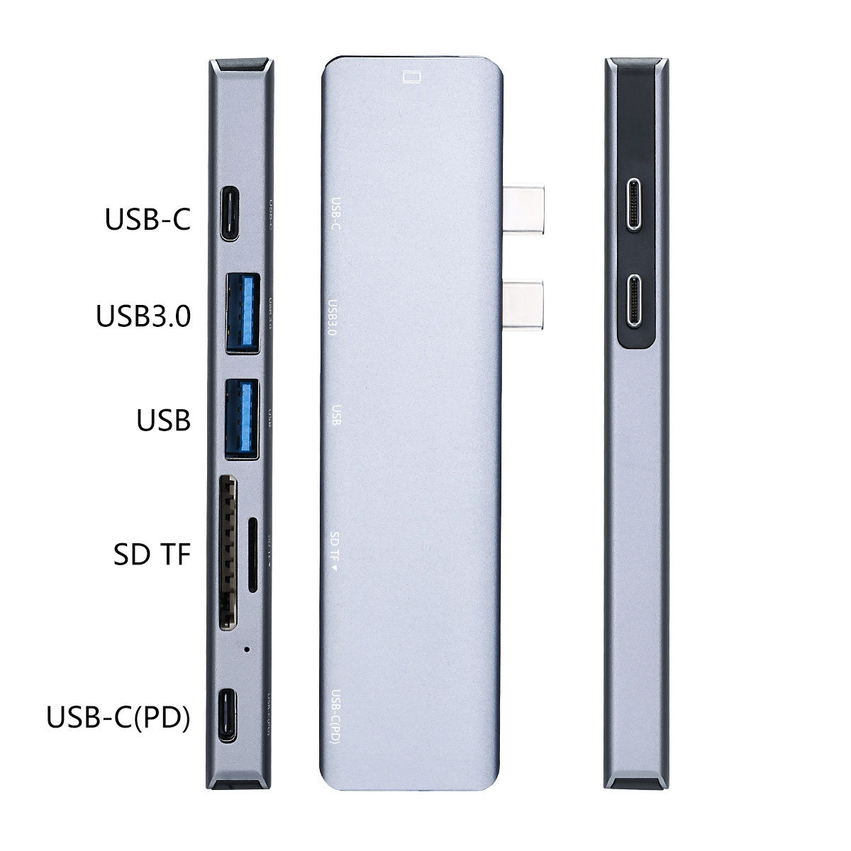 7-in-1 Dual Type-C USB-C Hub