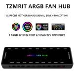 ARGB PWM Fan Hub with Magnetic Base and 18 Ports
