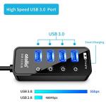Atolla USB Hub with 4 Data Ports and Charging