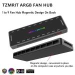 ARGB PWM Fan Hub with Magnetic Base and 18 Ports