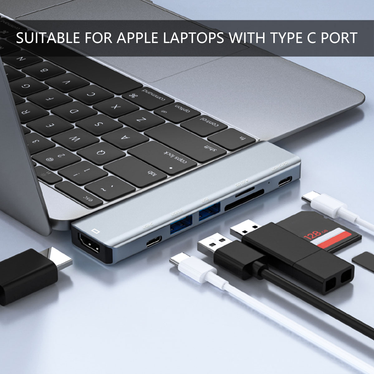 7-in-1 Dual Type-C USB-C Hub