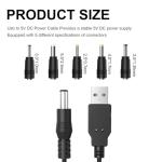 Multi-Function 5V USB to DC Power Cable