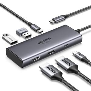 UGREEN 6-in-1 USB-C Docking Station with Dual 4K