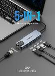 Lemorele 6-in-1 USB-C Hub with 4K HDMI