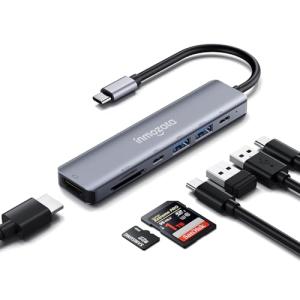 INMOZATA 7-in-1 USB-C Hub with 4K HDMI