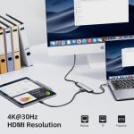 INMOZATA 7-in-1 USB-C Hub with 4K HDMI
