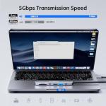 INMOZATA 7-in-1 USB-C Hub with 4K HDMI