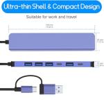 Baolongking 7-in-1 USB-C Multiport Hub Adapter
