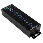 10-Port USB-C Hub with Power Adapter and Surge Protection