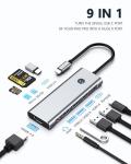 9-in-1 USB-C Hub with 4K HDMI and PD