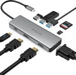 AYCLIF 9-in-1 USB-C Hub with HDMI and Ethernet