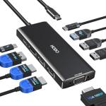 9-in-1 USB-C Docking Station for Dual Monitors