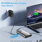 9-in-1 USB-C Hub with HDMI and Audio Ports