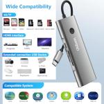 9-in-1 USB-C Hub with HDMI and Audio Ports