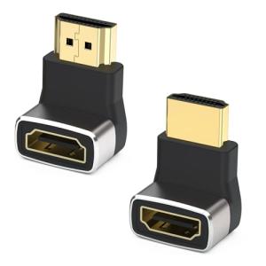 2 Pack Right Angle HDMI 8K Adapter Set