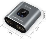 GANA 4K HDMI Splitter and Switcher Adapter