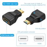 2-Pack Mini HDMI to HDMI Adapter 1080p