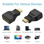2-Pack Mini HDMI to HDMI Adapter 1080p