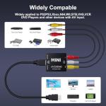 RCA to HDMI Converter for TV and Gaming