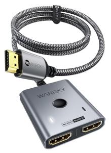 WARRKY 4K HDMI Switch 2x1 Bidirectional Splitter