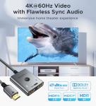 WARRKY 4K HDMI Switch 2x1 Bidirectional Splitter