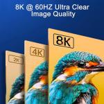 Right Angle HDMI Adapter 8K 90/270 Degree Combo