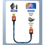 Right Angle HDMI Adapter 8K 90/270 Degree Combo